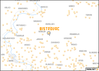 map of Bistrovac