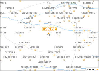map of Biszcza