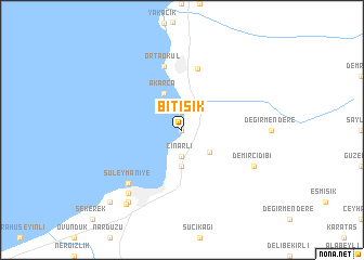 map of Bitişik