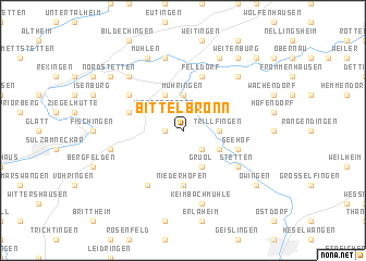 map of Bittelbronn