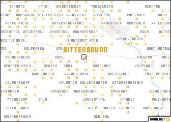 map of Bittenbrunn