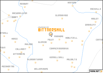 map of Bittners Mill