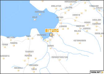 map of Bitung
