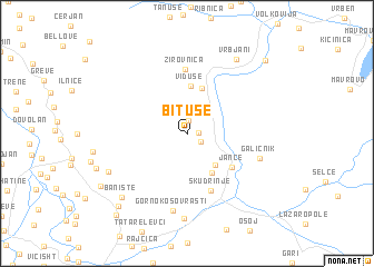 map of Bituše