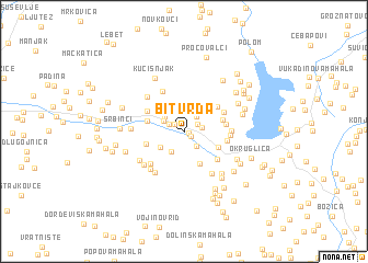map of Bitvrđa