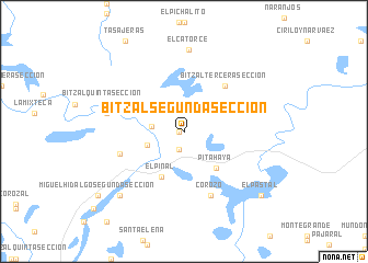 map of Bitzal Segunda Sección