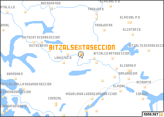 map of Bitzal Sexta Sección