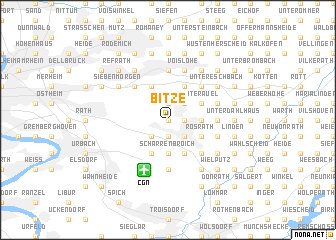 map of Bitze