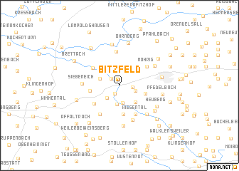 map of Bitzfeld