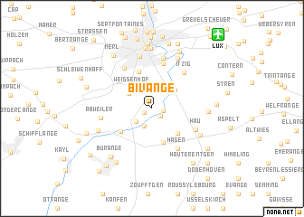 map of Bivange