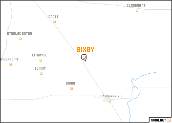 map of Bixby