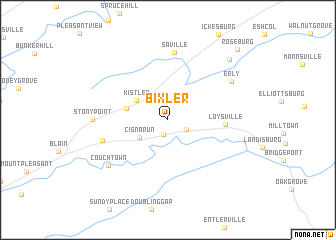 map of Bixler