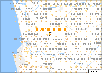 map of Biyanwila Ihala