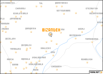 map of Bīzandeh