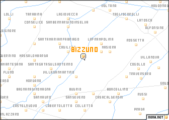 map of Bizzuno