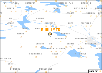 map of Bjällsta