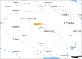 map of Bjänsjö