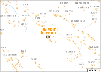 map of Bjekići