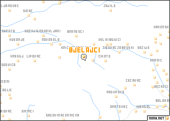 map of Bjelajci