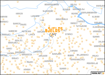 map of Bjelaš
