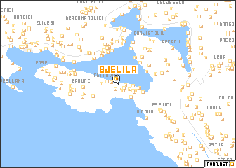 map of Bjelila