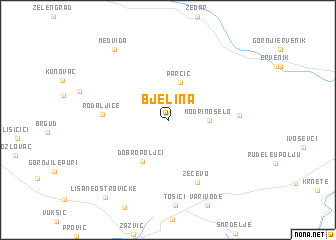 map of Bjelina