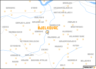 map of Bjelkovac