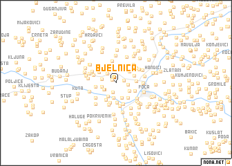 map of Bjelnica