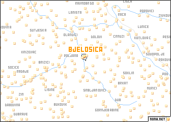 map of Bjelošica