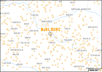 map of Bjelovac