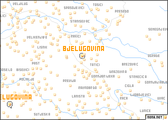 map of Bjelugovina