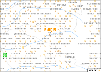 map of Bjīqīs