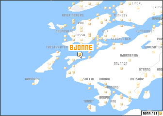 map of Bjönne