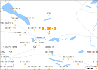 map of Björka