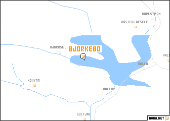 map of Björkebo