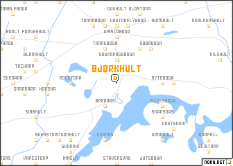 map of Björkhult