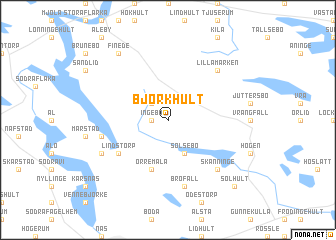 map of Björkhult