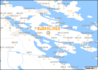 map of Björklinge