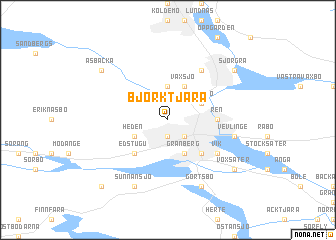 map of Björktjära