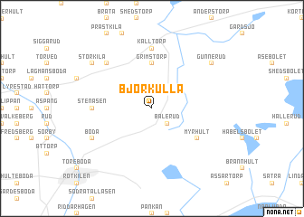 map of Björkulla