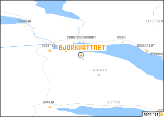map of Björkvattnet