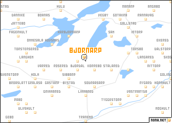map of Björnarp