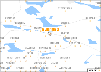 map of Björnbo