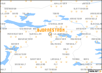 map of Björneström