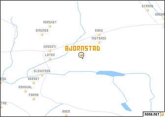 map of Bjørnstad
