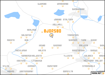 map of Björsbo