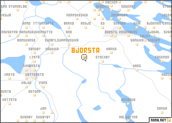 map of Björsta