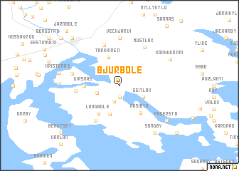 map of Bjurböle