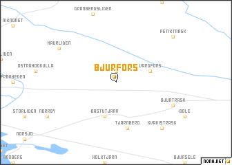 map of Bjurfors