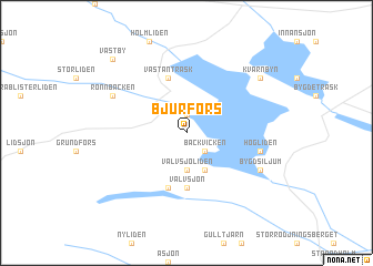 map of Bjurfors